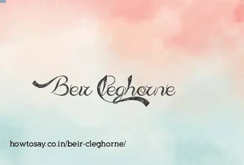 Beir Cleghorne