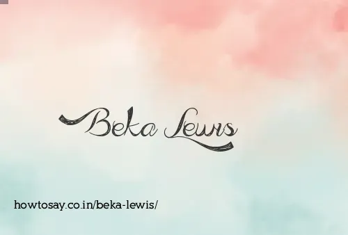 Beka Lewis