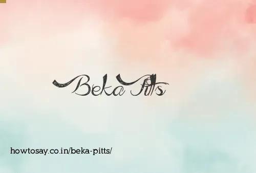 Beka Pitts