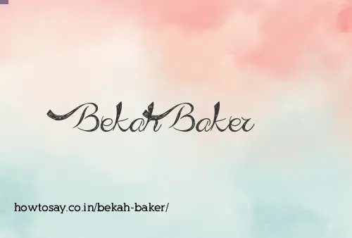 Bekah Baker