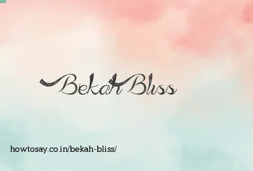 Bekah Bliss