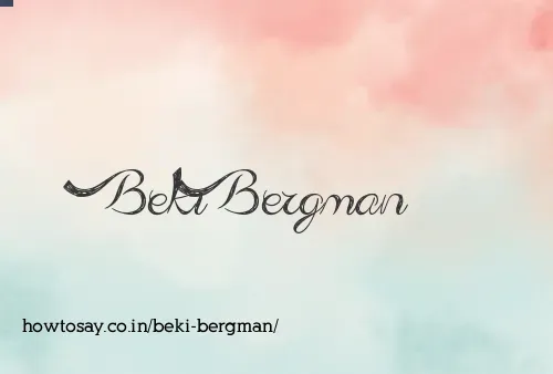 Beki Bergman
