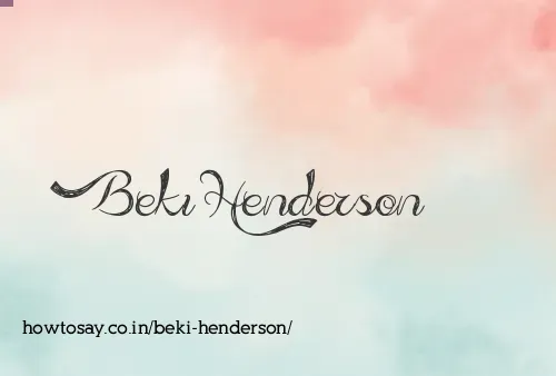 Beki Henderson