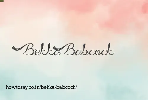 Bekka Babcock