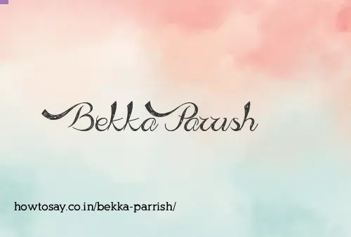 Bekka Parrish