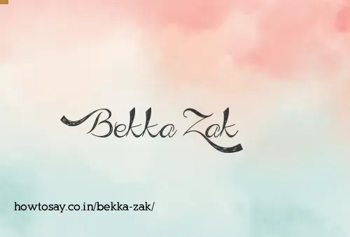 Bekka Zak