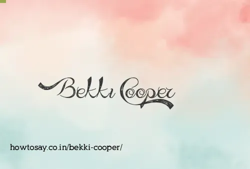 Bekki Cooper