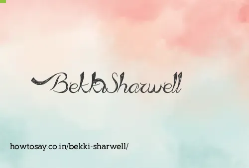 Bekki Sharwell