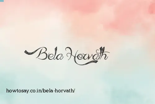 Bela Horvath