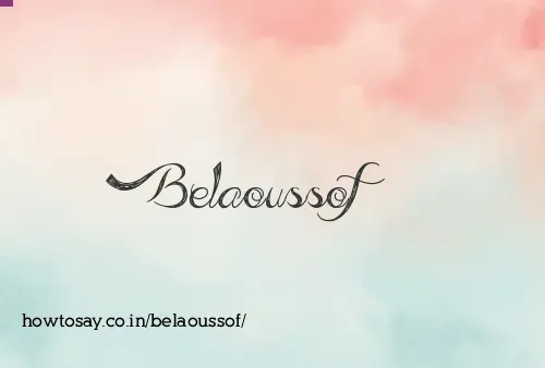 Belaoussof