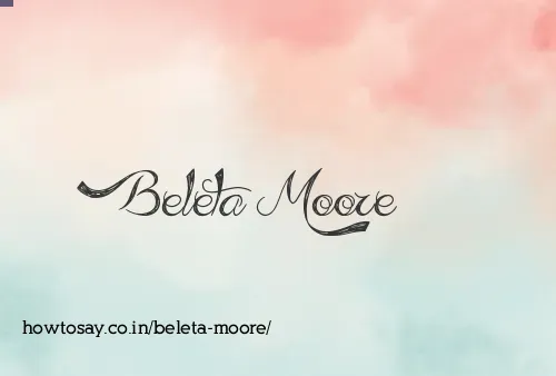 Beleta Moore