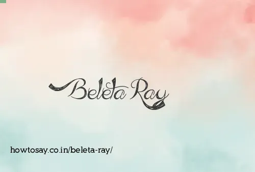 Beleta Ray
