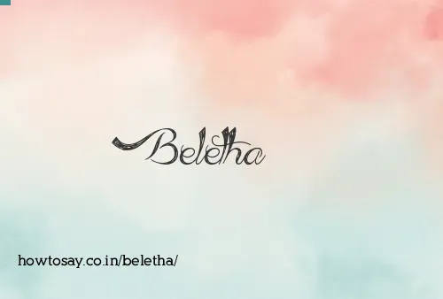 Beletha