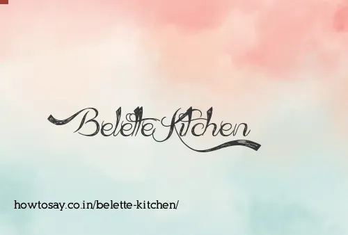 Belette Kitchen