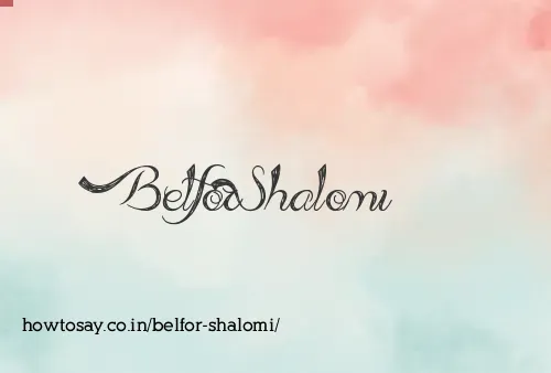 Belfor Shalomi