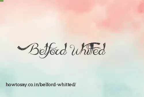 Belford Whitted