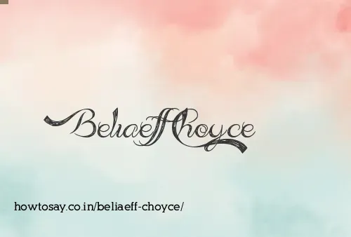 Beliaeff Choyce