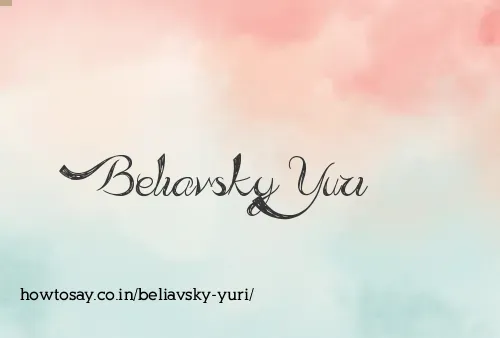 Beliavsky Yuri