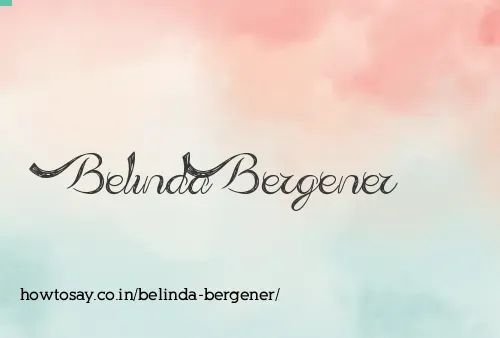 Belinda Bergener