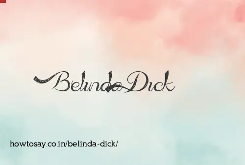 Belinda Dick