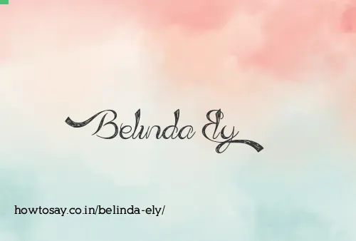 Belinda Ely