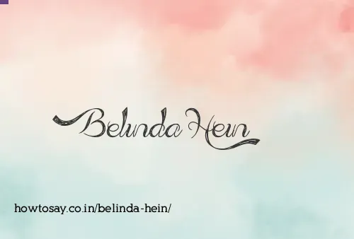 Belinda Hein