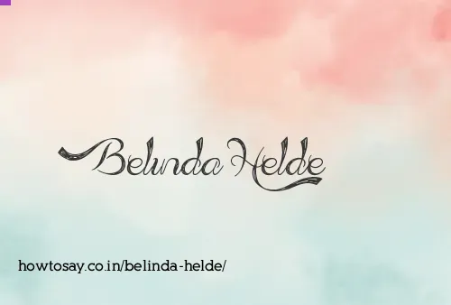 Belinda Helde