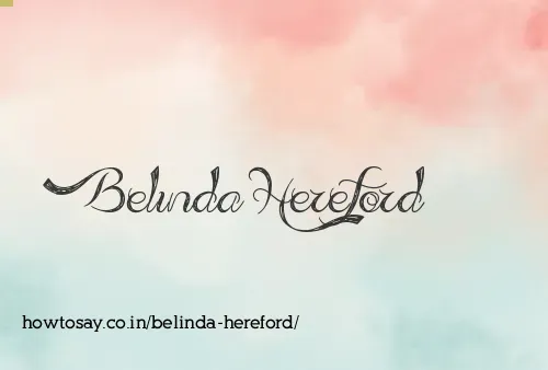 Belinda Hereford