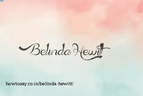 Belinda Hewitt