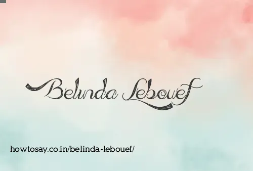 Belinda Lebouef