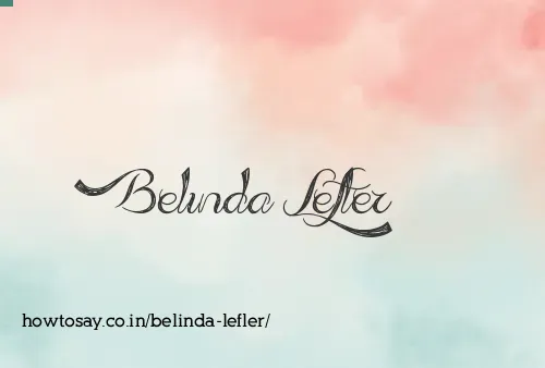 Belinda Lefler