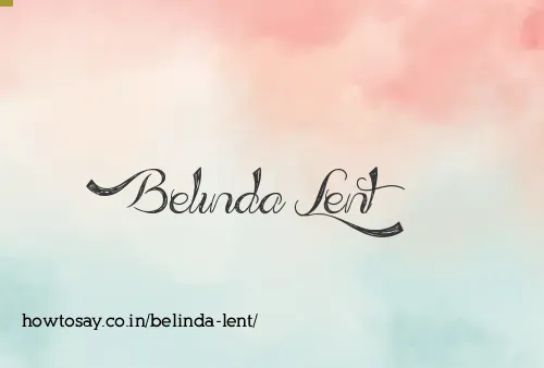 Belinda Lent