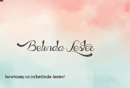 Belinda Lester
