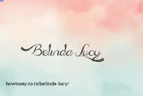 Belinda Lucy