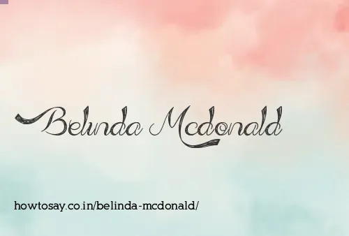 Belinda Mcdonald