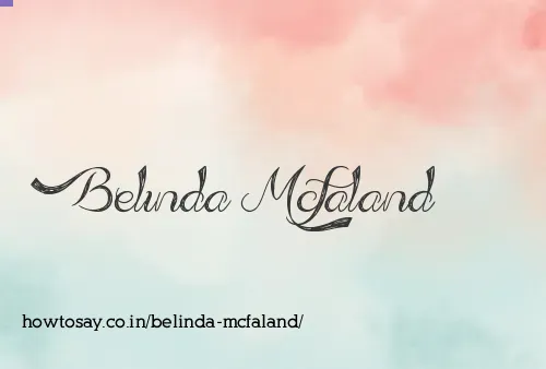 Belinda Mcfaland