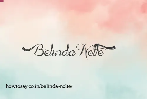 Belinda Nolte
