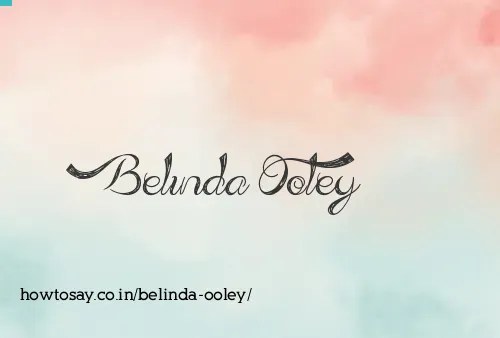 Belinda Ooley