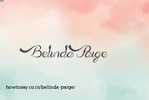 Belinda Paige