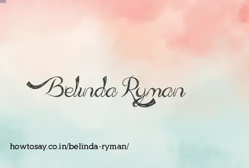 Belinda Ryman