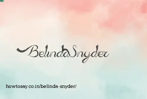 Belinda Snyder