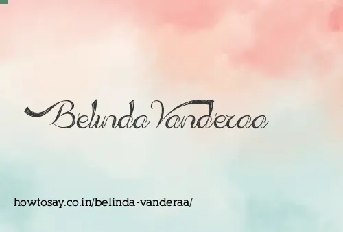 Belinda Vanderaa