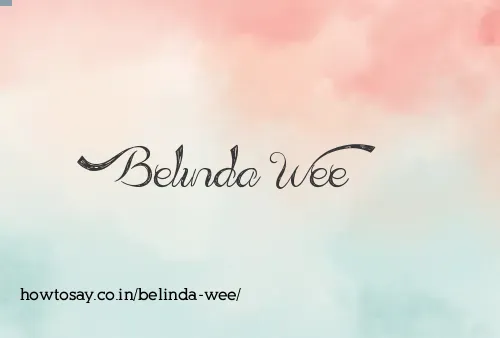Belinda Wee