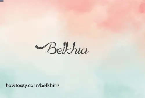 Belkhiri