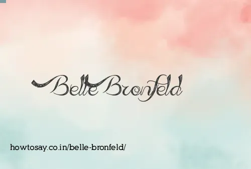 Belle Bronfeld