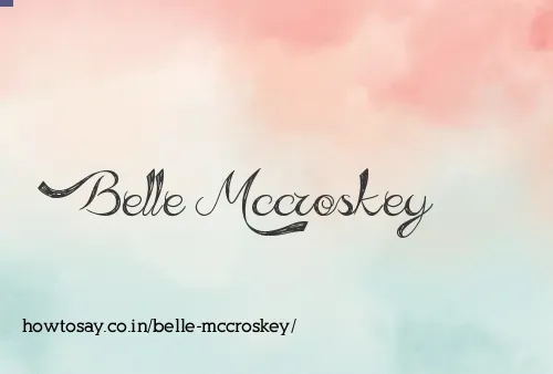 Belle Mccroskey