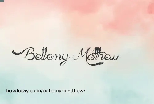 Bellomy Matthew