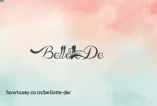 Bellotte De
