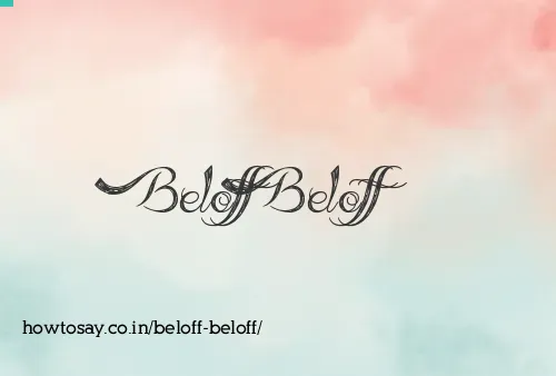 Beloff Beloff