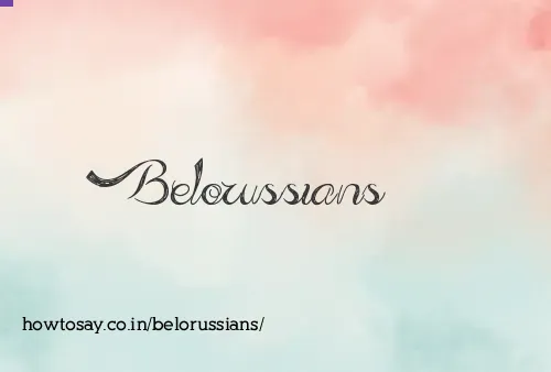 Belorussians
